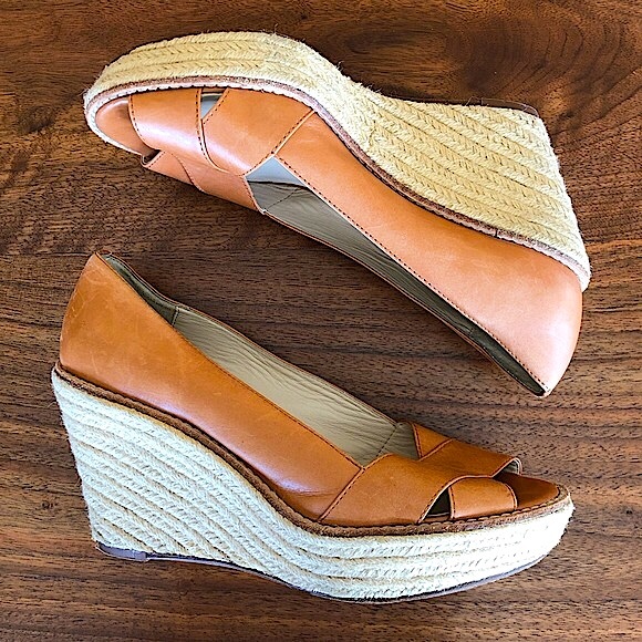 ❌SOLD❌ Michael KORS Sandals, Leather Open Toe ESPADRILLE! - Picture 10 of 16